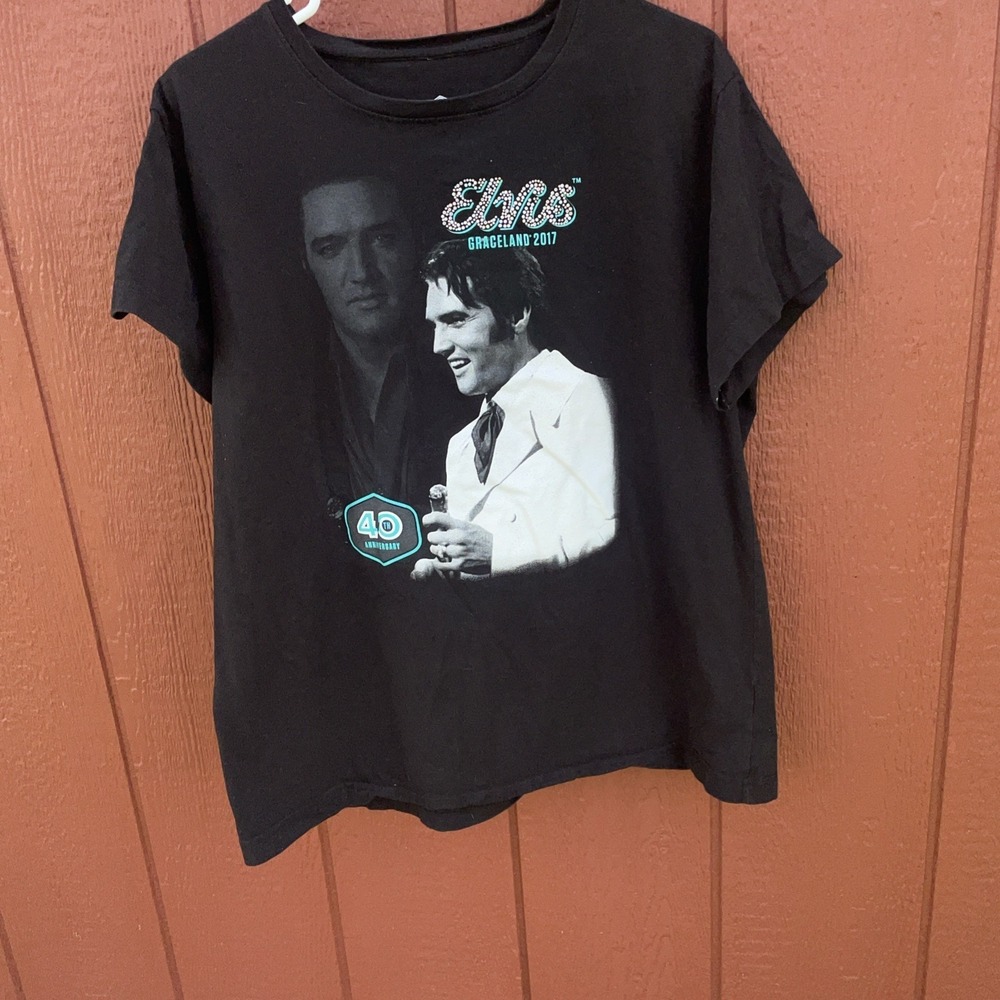 Graceland ELVIS 40TH Ann Womens T-Shirt Size XXL